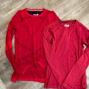 2 Smartwool shirts.